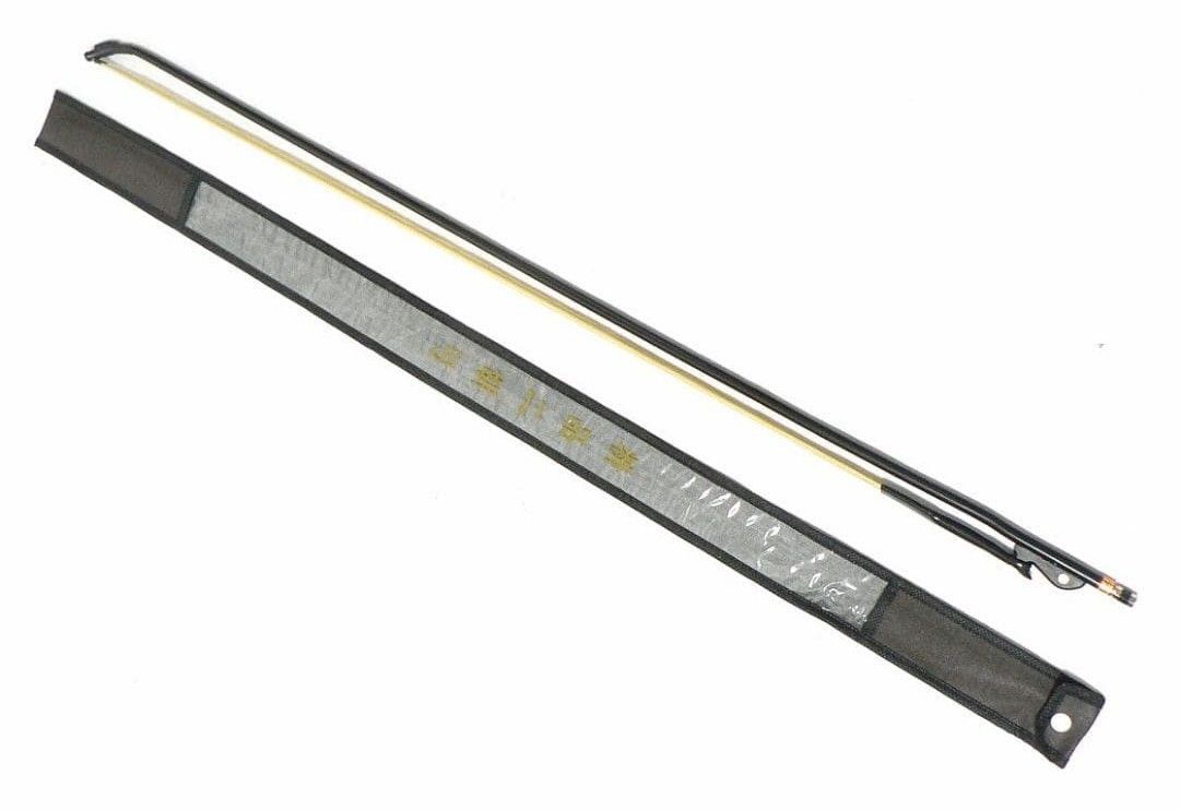 二胡用弓 紫竹/白馬尾毛使用 ・弓袋付属◆新品