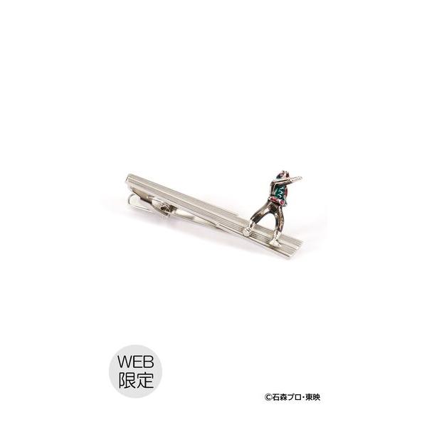 【洋服の青山】 ネクタイピン シルバー系 仮面ライダー × SWANK タイバー【変身ポーズ】【WEB限定】 ビジネス 就活 人気 タイピン グッズ 贈り物
