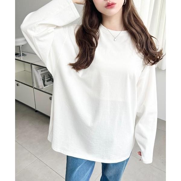 tシャツ 「累計販売枚数11万枚突破！」綿100％無地＆ボーダー.オーバーサイズロングスリーブTシャツ レディース
