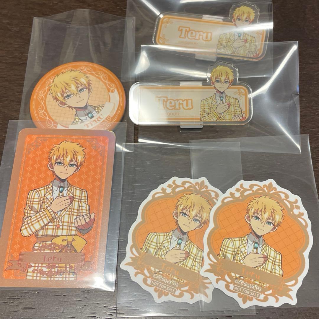 Jibaku Shounen Hanako-kun Animate Ribbon Can Badge Card Name Clip Minamoto Teru