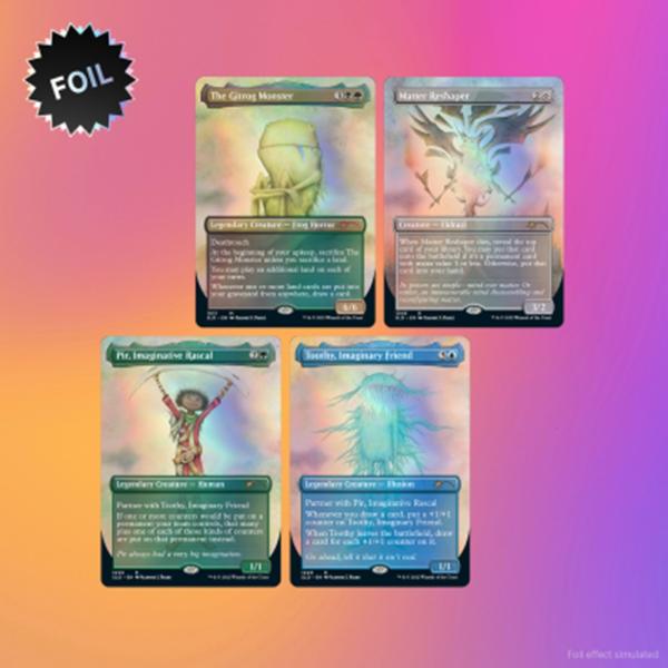 魔术: 收集秘密Lair AUG2022 Superdrop Imaginary Friends Traditional Foil Edition MTG并行进口产品