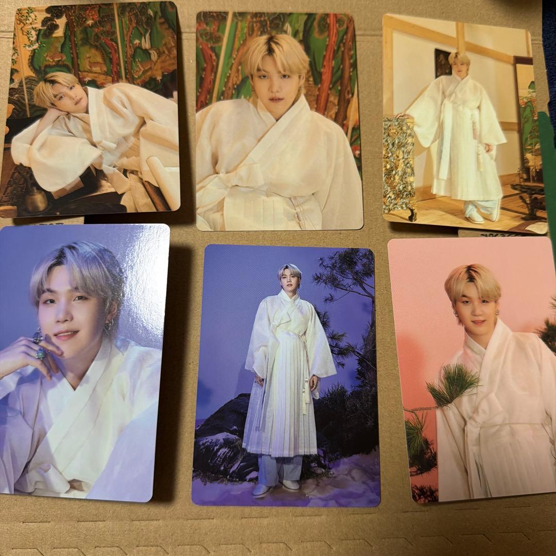 BTS SUGA Photo Cards, Hanbok Design, 6-Card Set