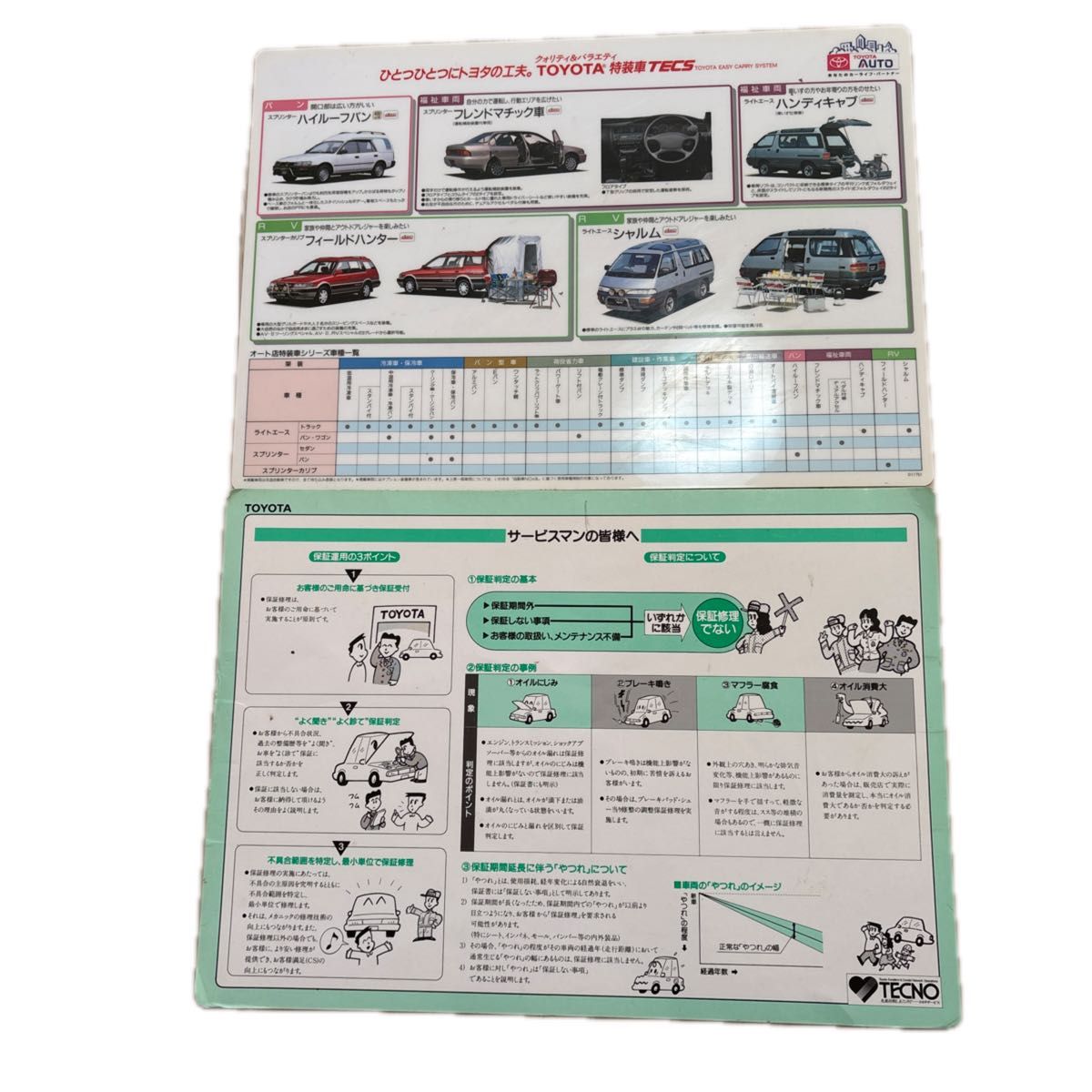 丰田 特装车 TECS 目录 面向维修人员的资料 稀有
