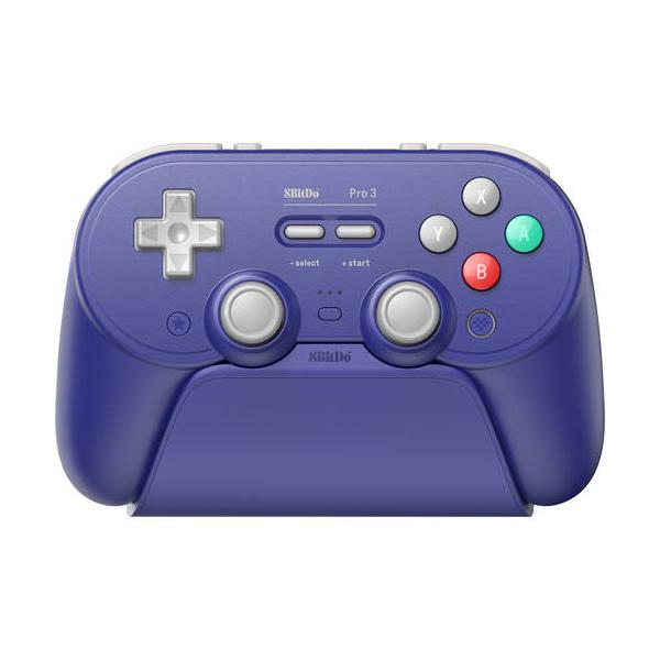 8BitDo Pro 3 蓝牙版 紫色 支持有线/USB无线/蓝牙 游戏手柄 兼容Win/Steam/Android/Apple/Switch
