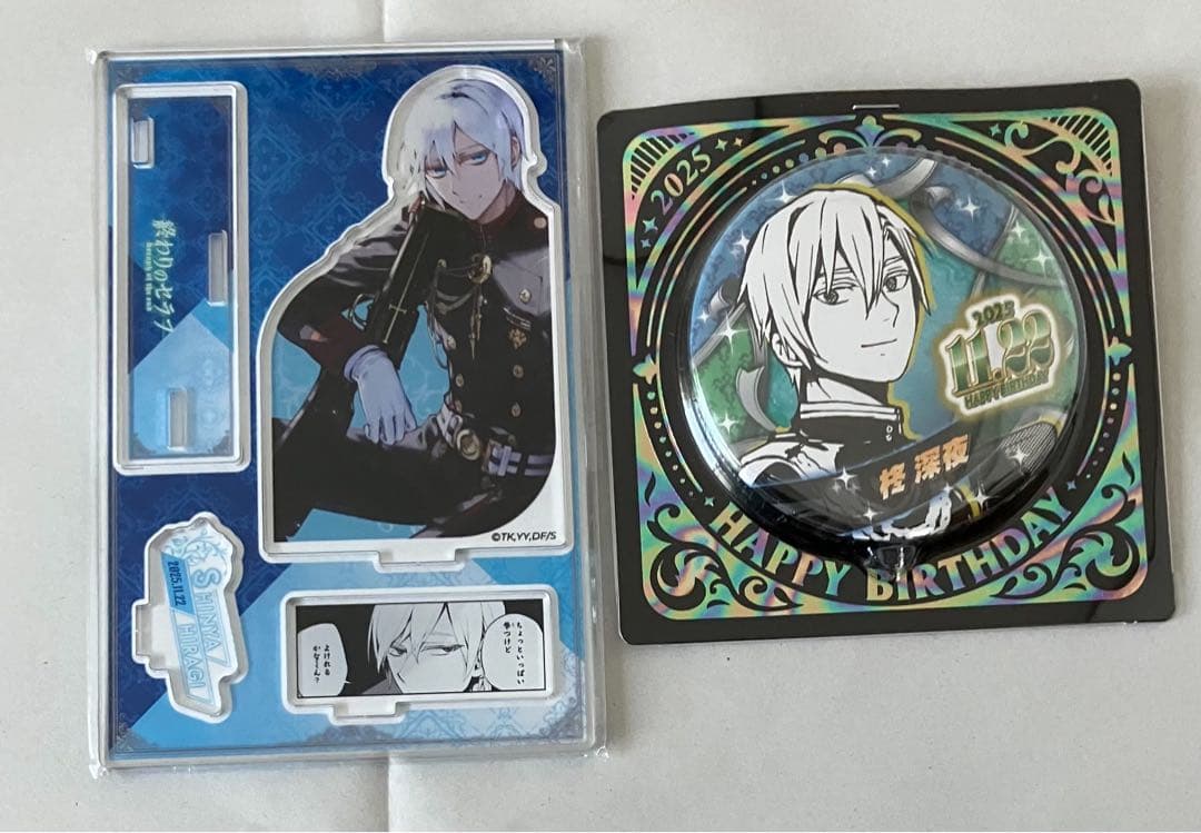 Seraph of the End Shinoya Hiiragi Birthday Can Badge Iconic Scene Diorama Figure