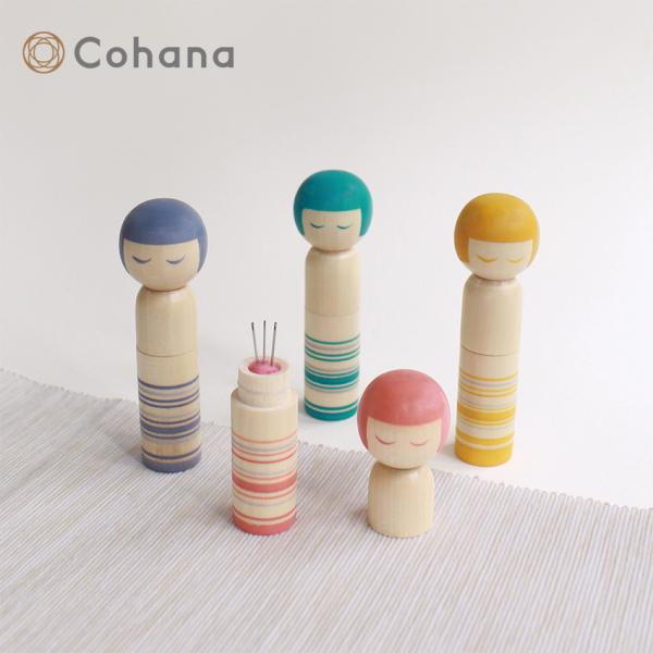Cohana Tsugaru Kokeshi Needle Case | Cohana Gift KAWAGUCHI Kawaguchi Tool Regional Industry Craft Premium Handmade Present Needle Case Craft Sewing Mother's Day Kohana Kohana