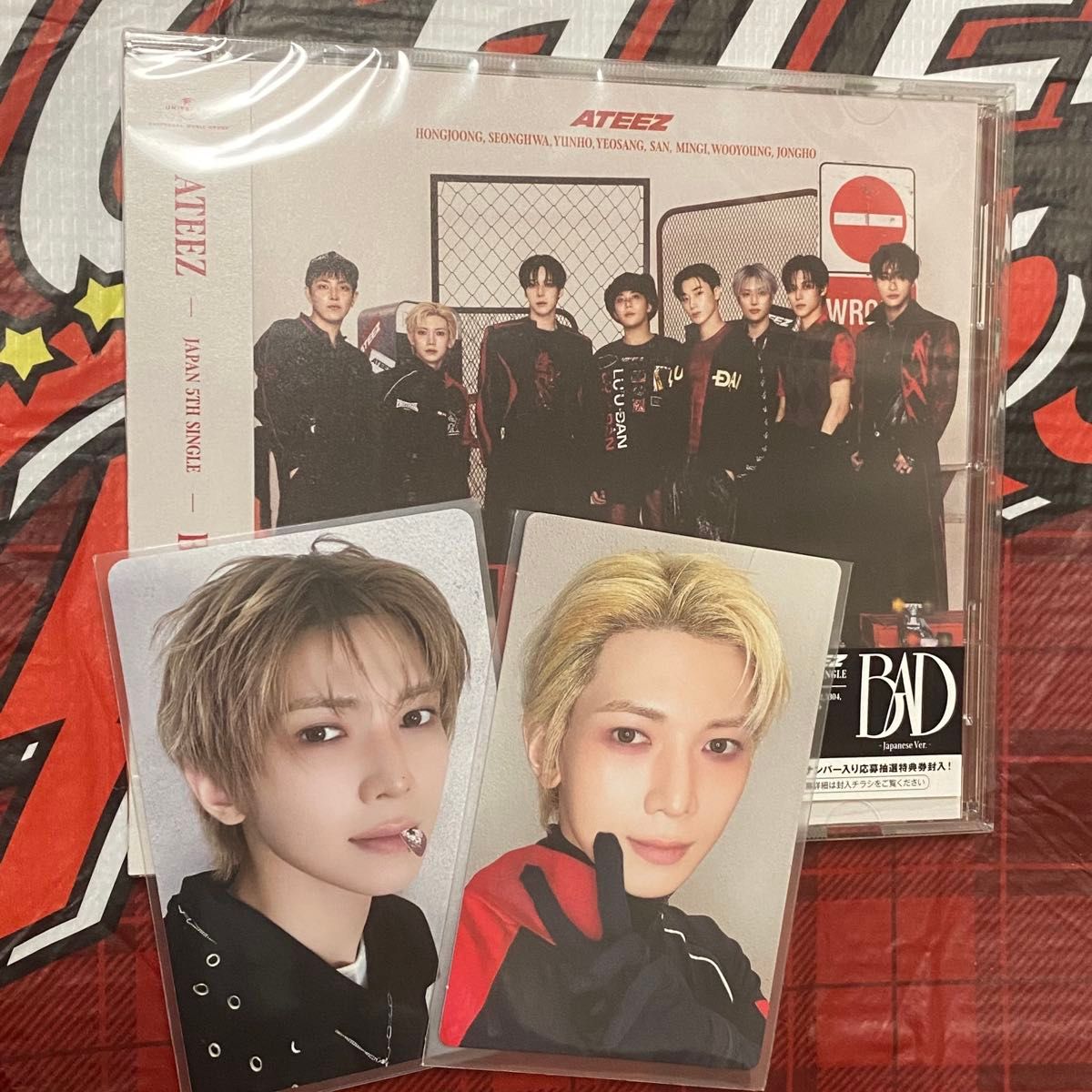 ATEEZ JAPAN 5TH SINGLE BAD CD带特雷卡的yosan set