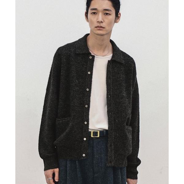 セーター ニット 厚手 MOHAIR BLEND KNIT SHIRT CARDIGAN メンズ レディース