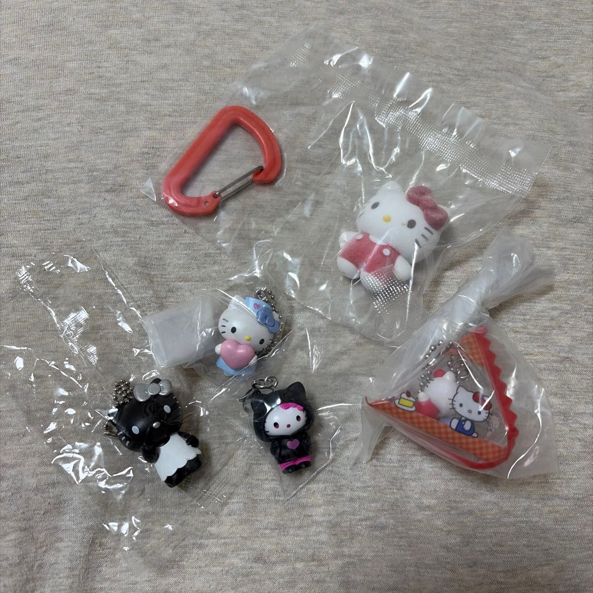 Hello Kitty 标记配件 公仔 快挂 5件套
