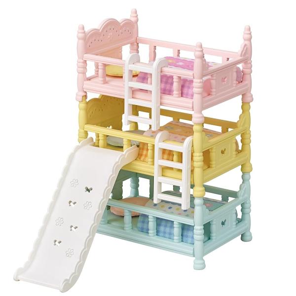 森林家族 家具 【 婴儿三层床 】 卡-219 ST标志认证 3岁以上 玩具 玩偶屋 森林家族 EPOCH公司 EPOCH