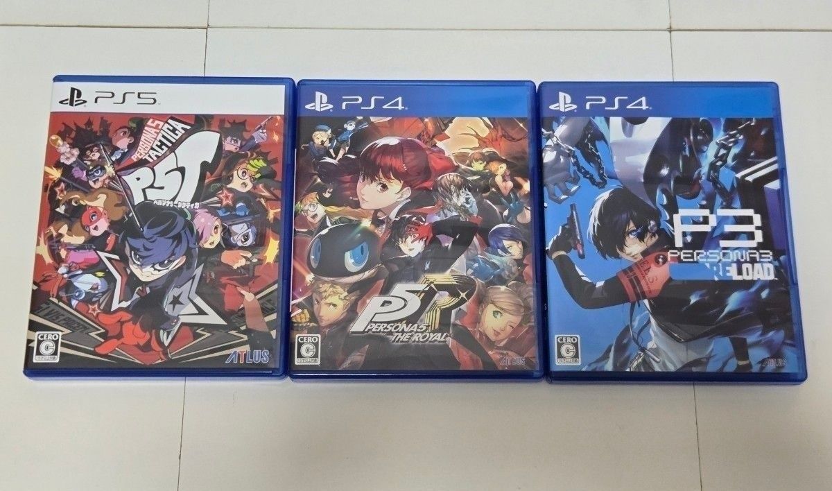 Persona 5 Tactica (PS5) Persona 5 The Royal (PS4) Persona 3 Reload (PS4) 3 piece set