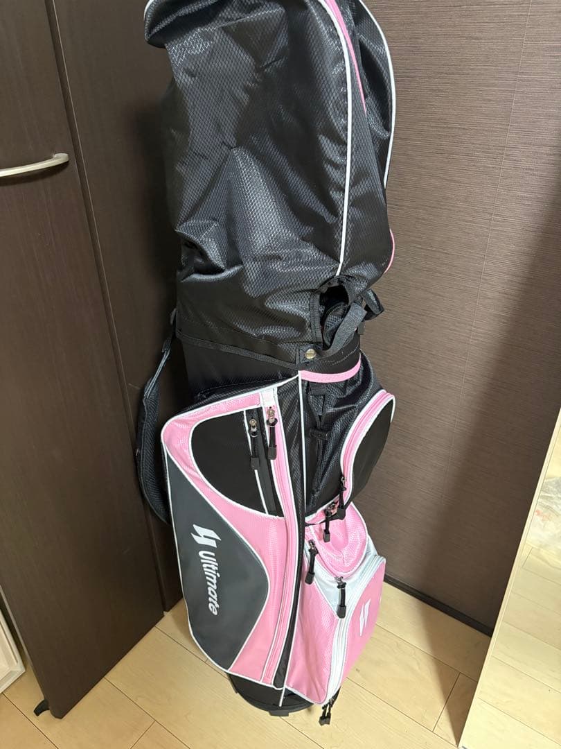 Ultimate 高尔夫球包 球童包 黑色 粉色