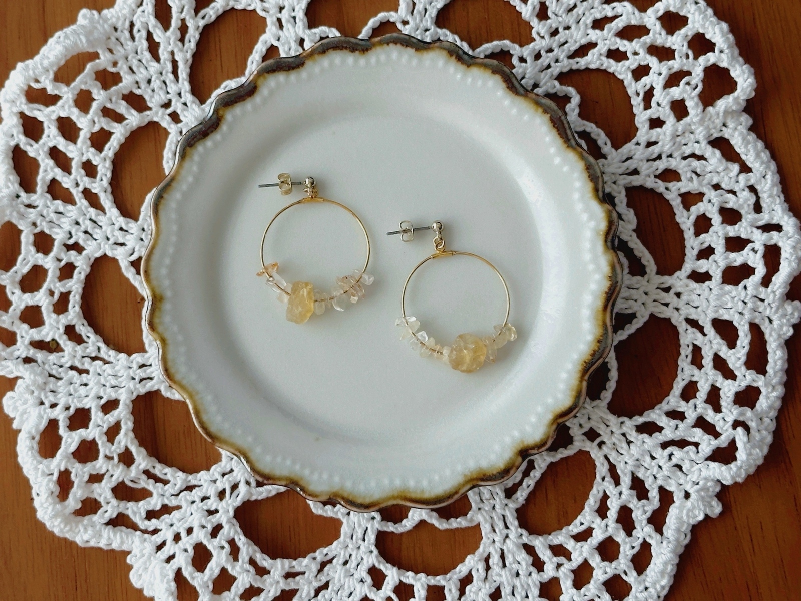 Citrine ice/耳环 (可耳环)