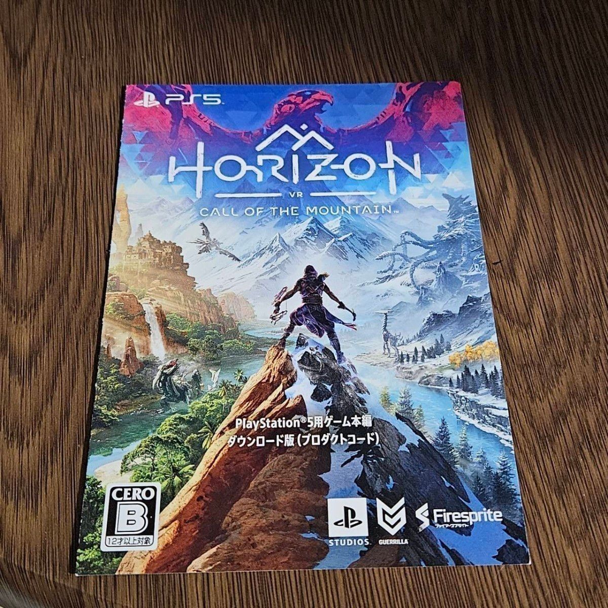 【未使用】PSVR2 Horizon Call of the Mountain产品代码用纸