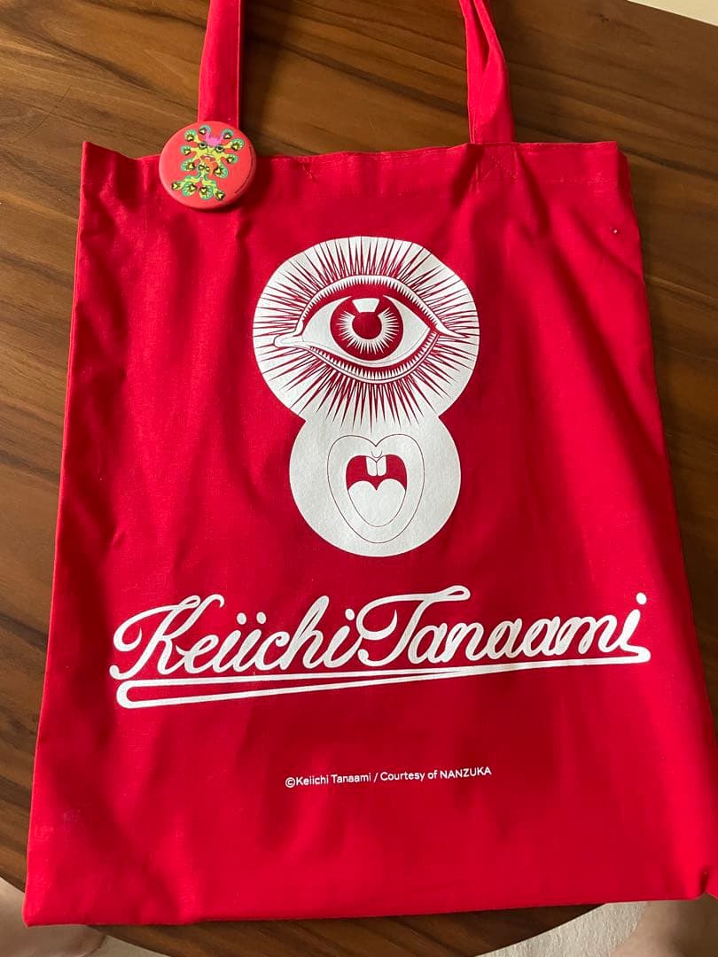Keiichi Tanaami Tote Bag with Can Badge