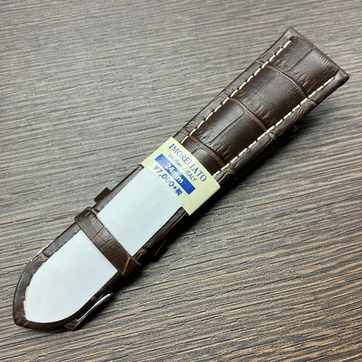 莫雷拉特 Plus 24毫米 深棕色 手表表带 小牛皮 无配件