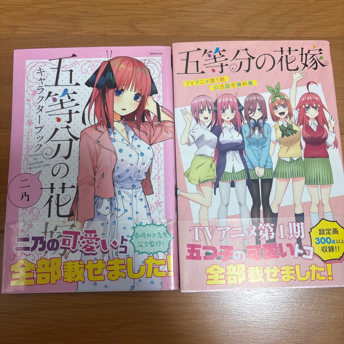 五等分の花嫁 キャラクターブック 二乃 ＆ TVアニメ第1期 公式設定資料集 2冊セット