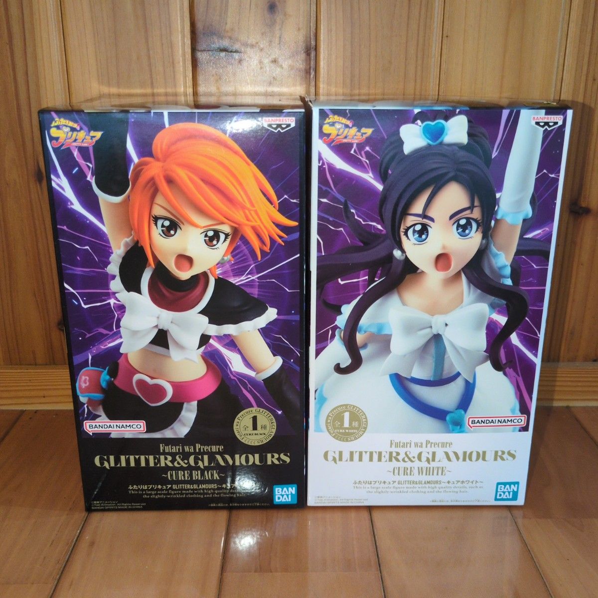Futari wa Pretty Cure GLITTER&GLAMOURS Cure Black & Cure White 2-Piece Set Unopened