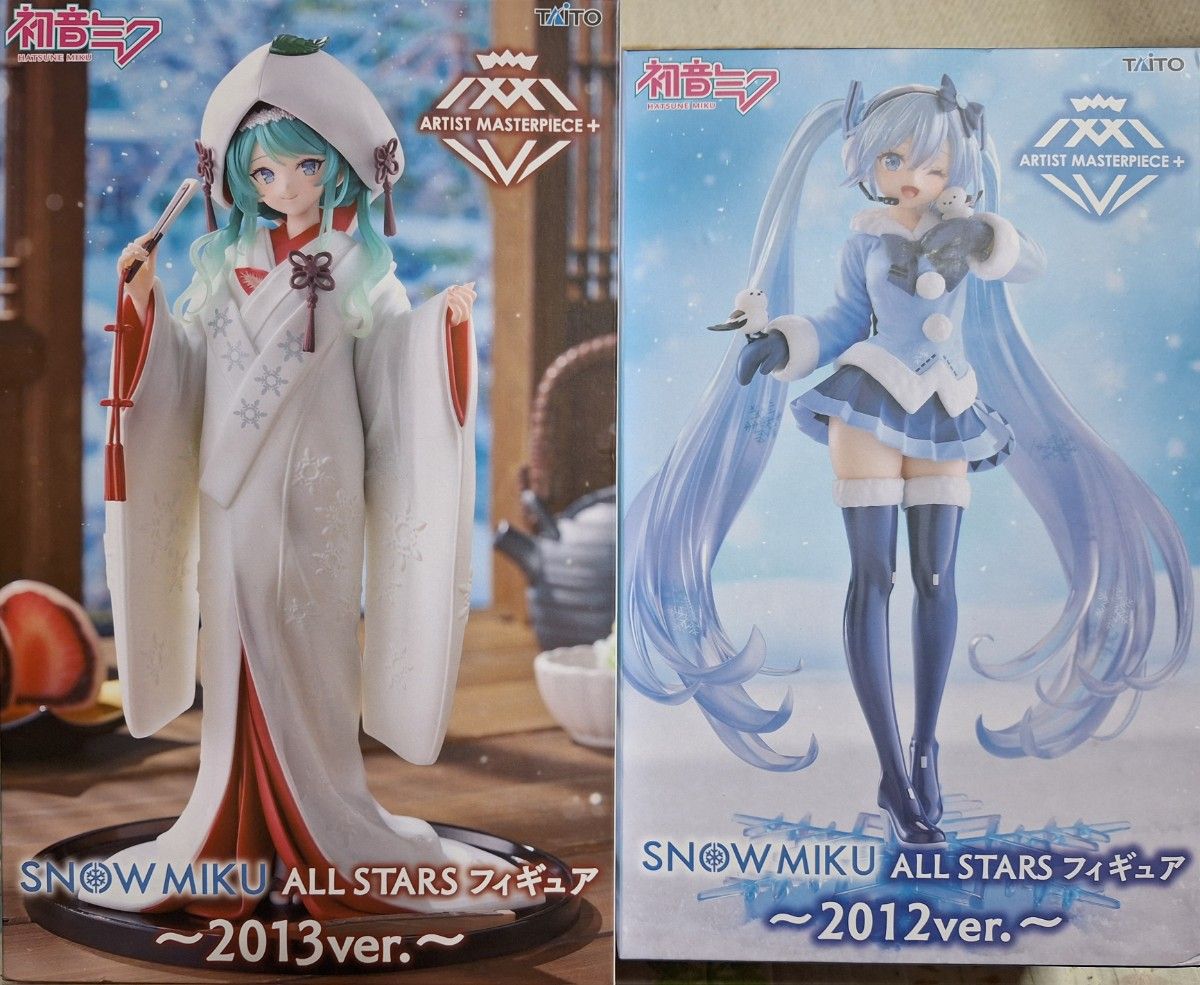 初音未来 AMP + 雪未来 手办 2012ver . 2013ver . 2种套装