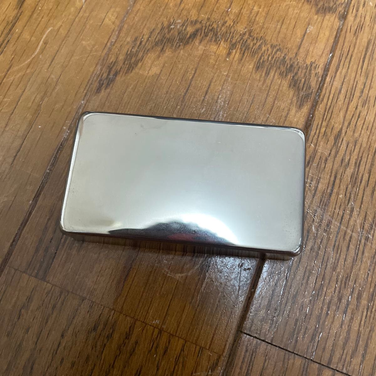 无孔拾音器护盖 双线圈拾音器用 镍色 68×38mm