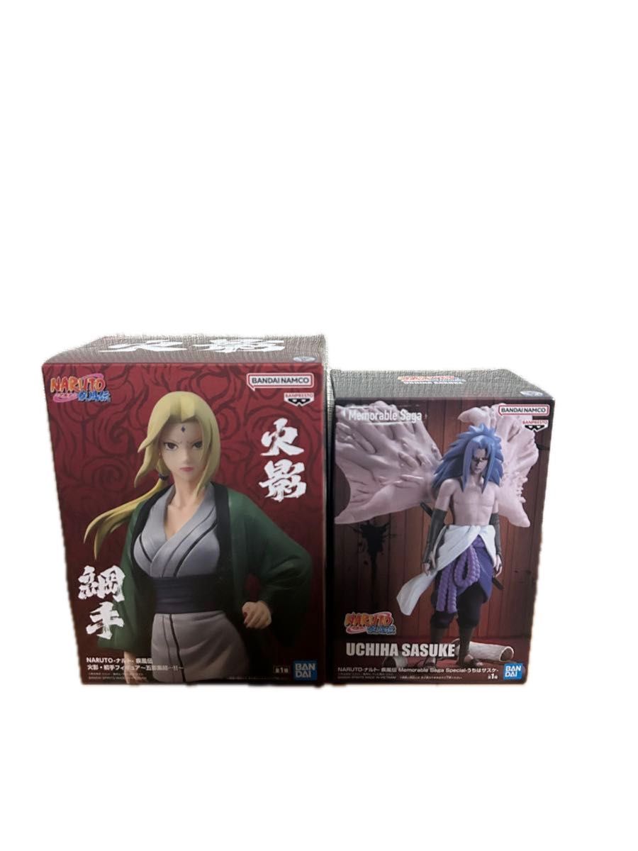 NARUTO 疾风传 手办 纲手 宇智波佐助 2体套装 BANPRESTO