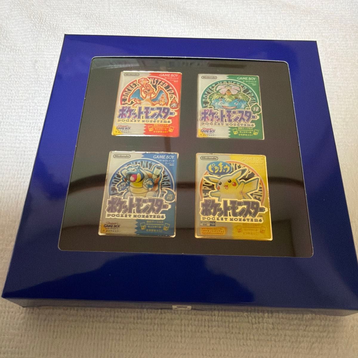30周年 ポケモン パッケージピンズ 赤・青・緑・ピカチュウ 1996-1998