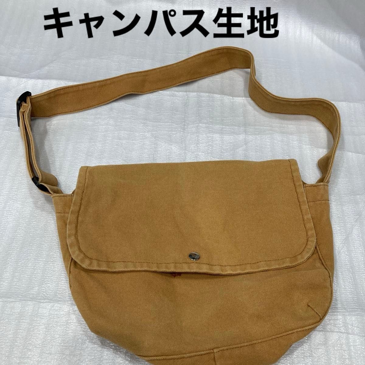 帆布材质单肩包 棕色系 斜挎包