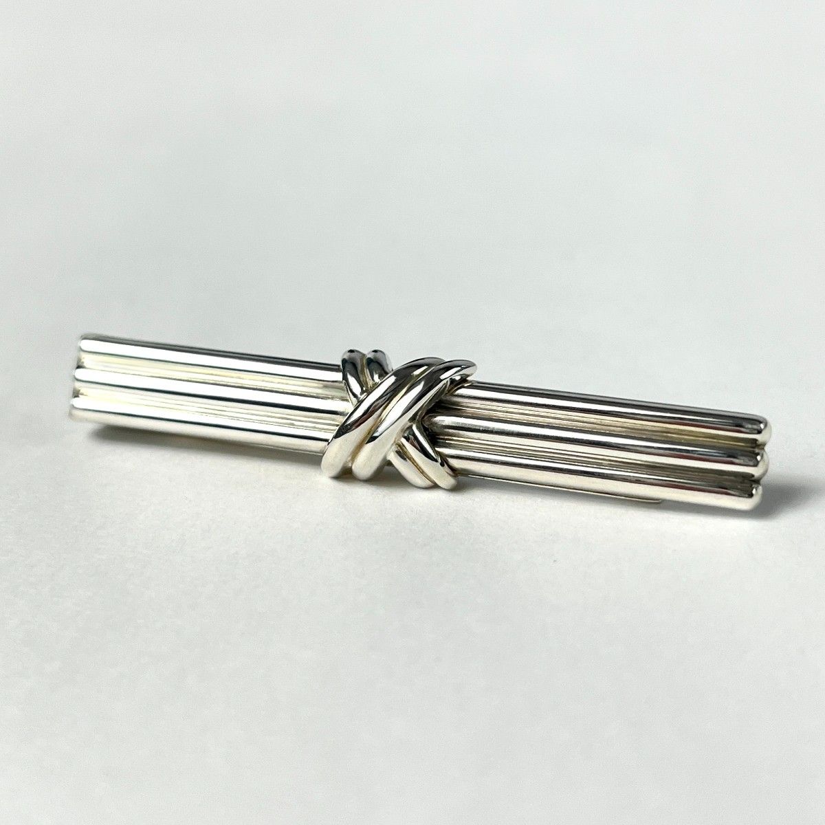 全新 T&F Tiffany&Co. Signature Cross 领带夹 银 Ag925 品牌 5.8g