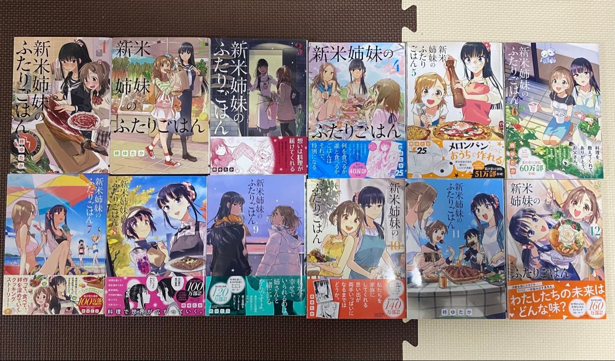 新米姐妹二人饭 第1-12卷 共12册 全卷套装 电击Comics