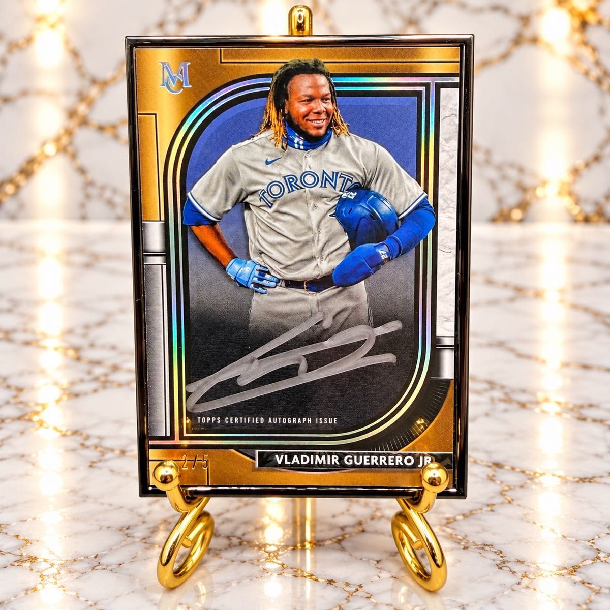 【限定5张】乌拉迪米尔格雷罗Jr Topps Museum Collection亲笔签名卡黑色框架