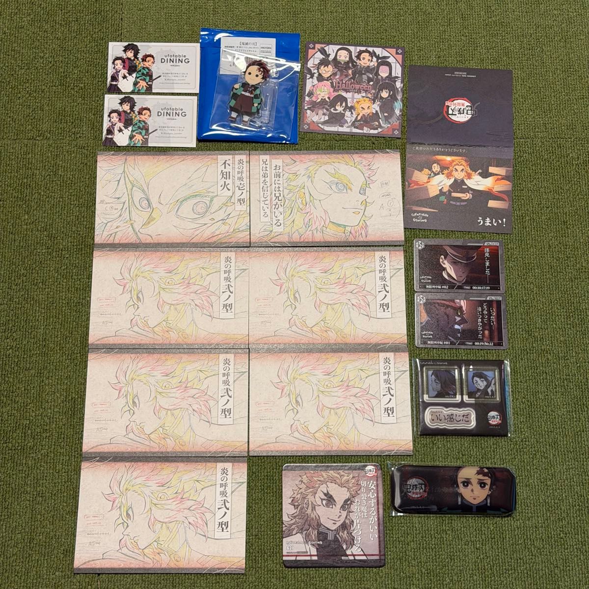 【当天发送】鬼灭之刃ufotable DINING快乐抽签炼狱杏寿郎商品套装