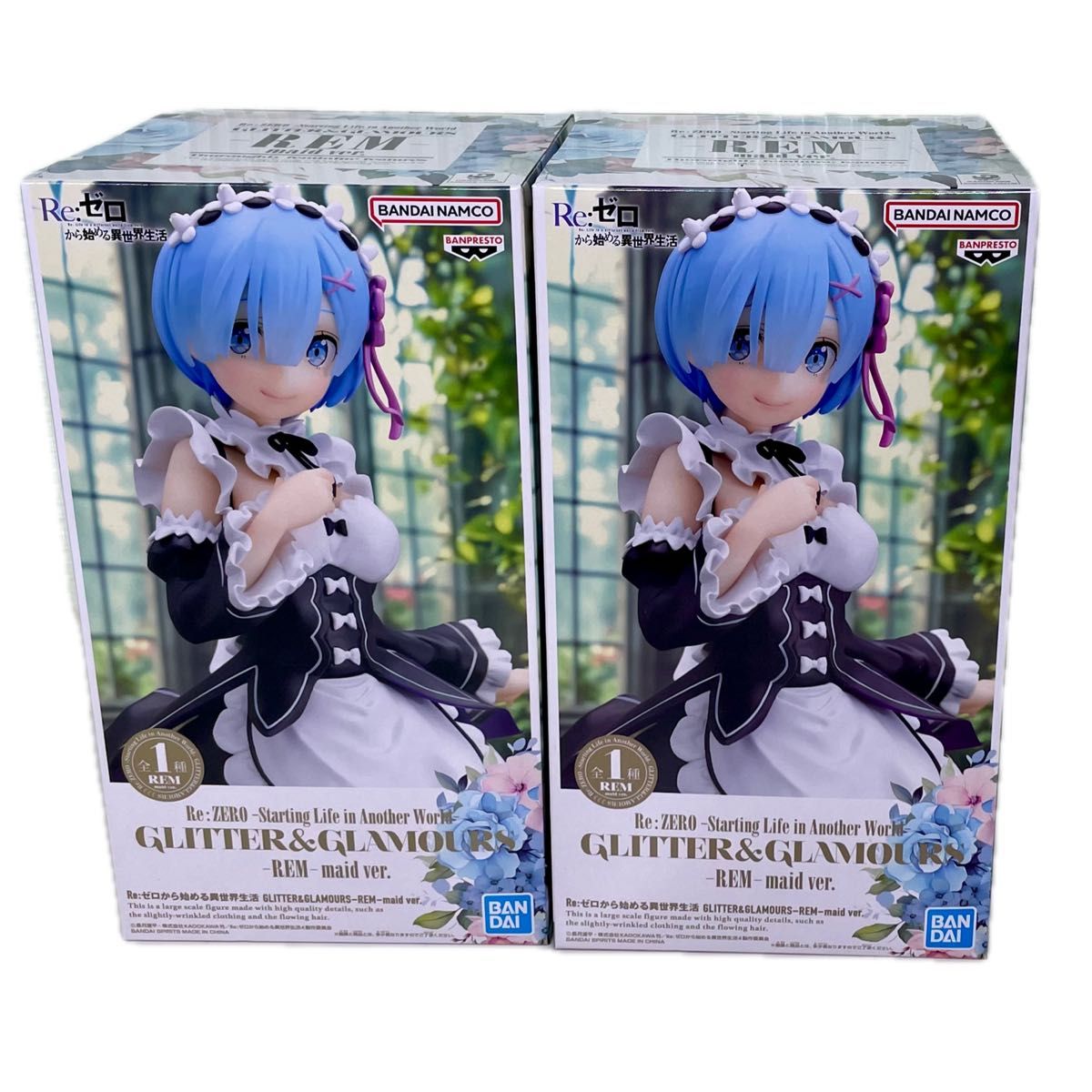 Re: 从零开始的异世界生活GLITTER & GLAMOURS rem maid ver.手办2个套装