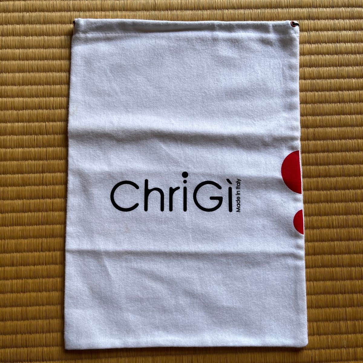 意大利女鞋品牌 ChriGi クリージ 鞋子收纳袋 束口袋 白色