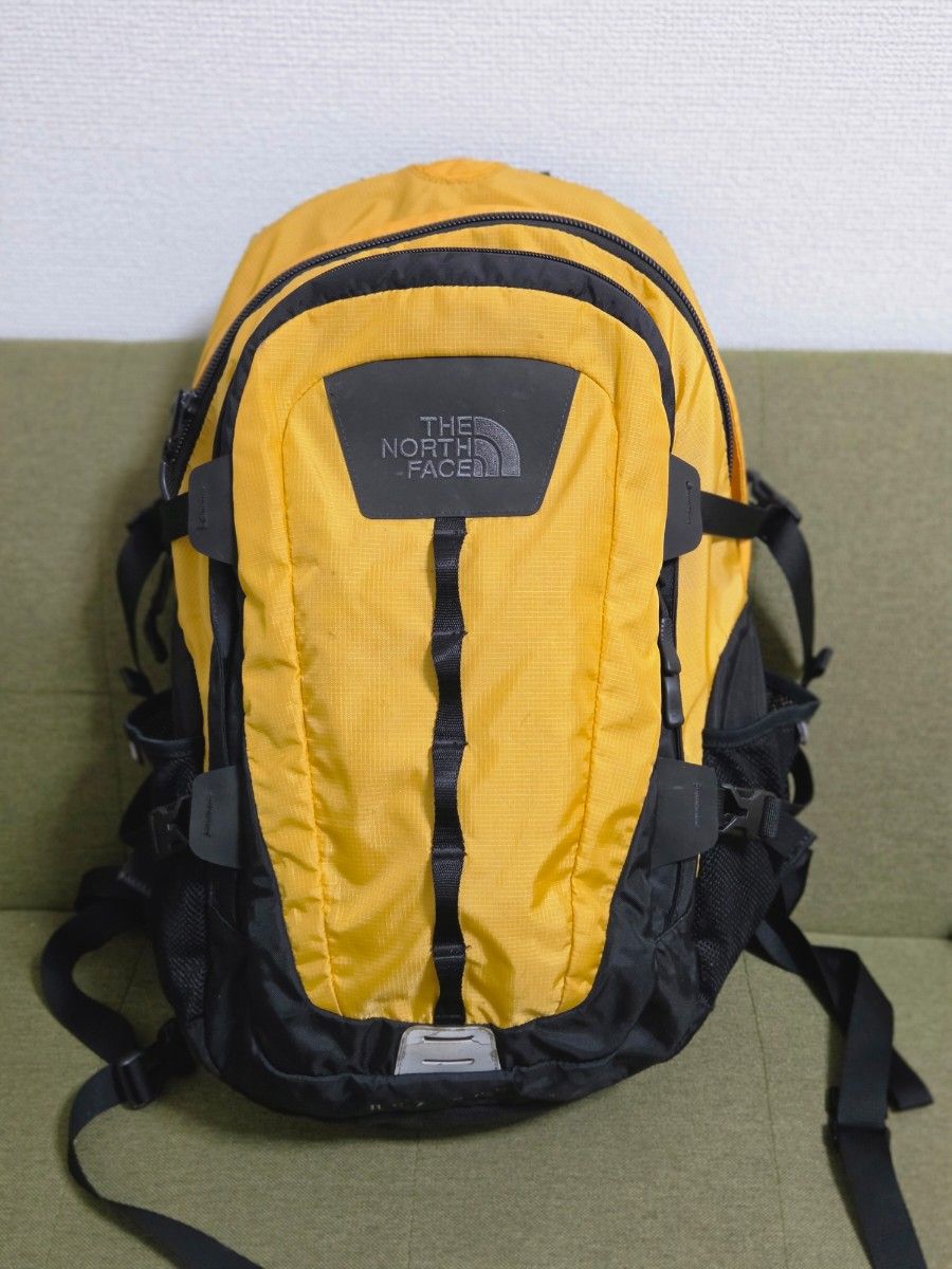 THE NORTH FACE 北面 背包 双肩包 黄色×黑色