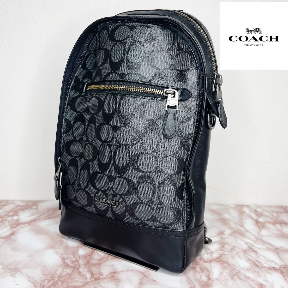 77【未使用级】COACH身体包签名