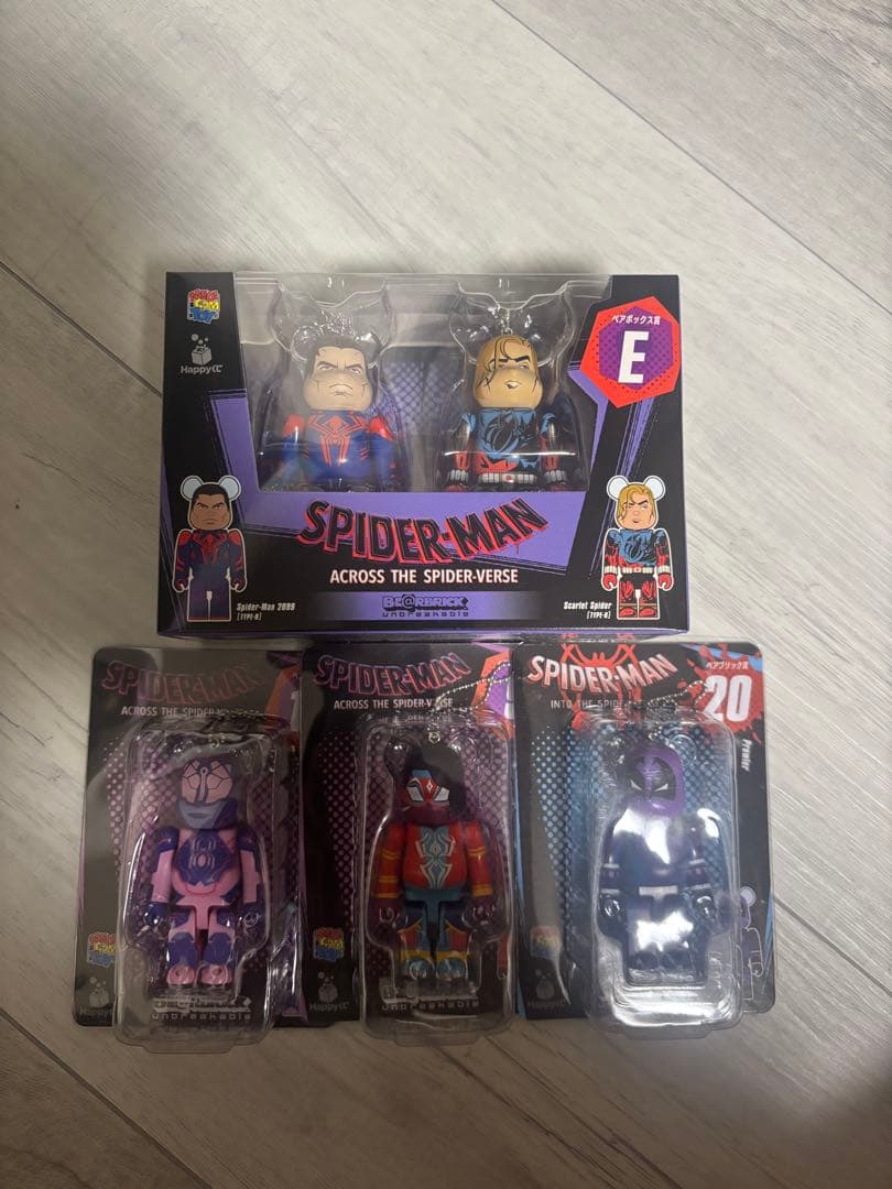 BE@RBRICK Spider-Man Pair Box Prize E and Other Set