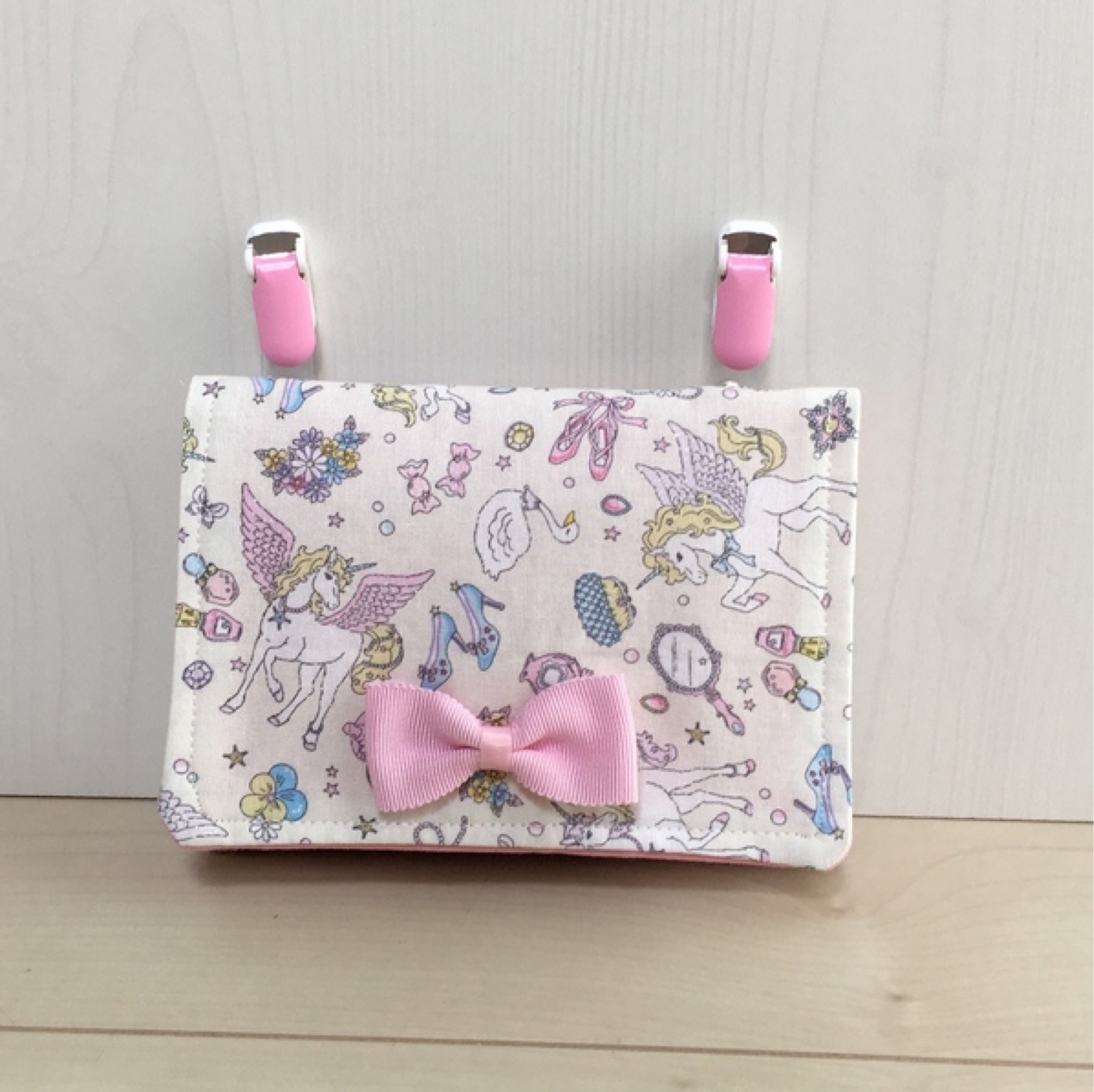 最喜欢女孩🌈🦄独角兽【带丝带】移动口袋 · 带折叠🎀入园入学商品