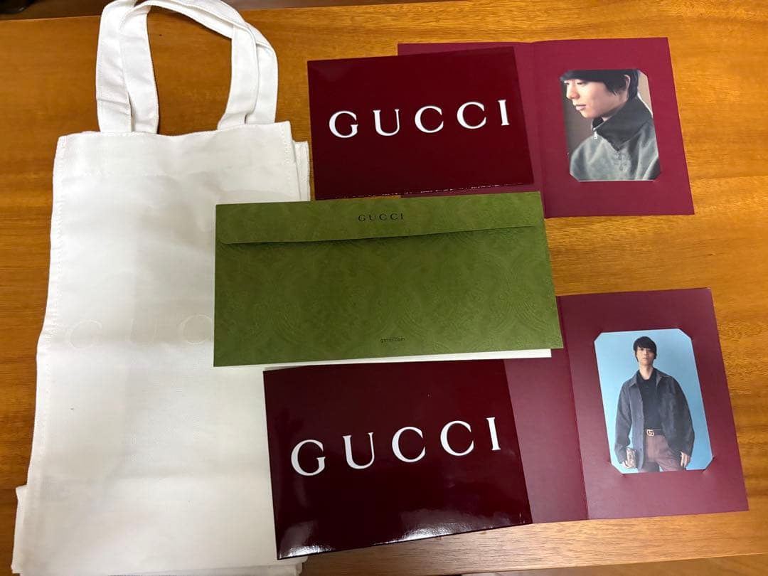 【Limited Time】GUCCI Yuzuru Hanyu Shopper with Photocard and Other 4 Items Set
