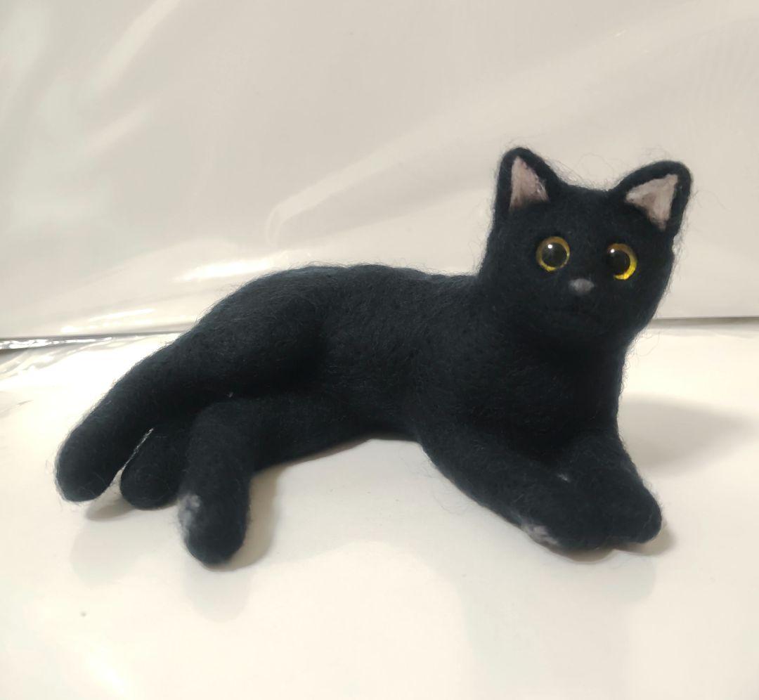 羊毛毡 黑猫小可爱（悠闲）