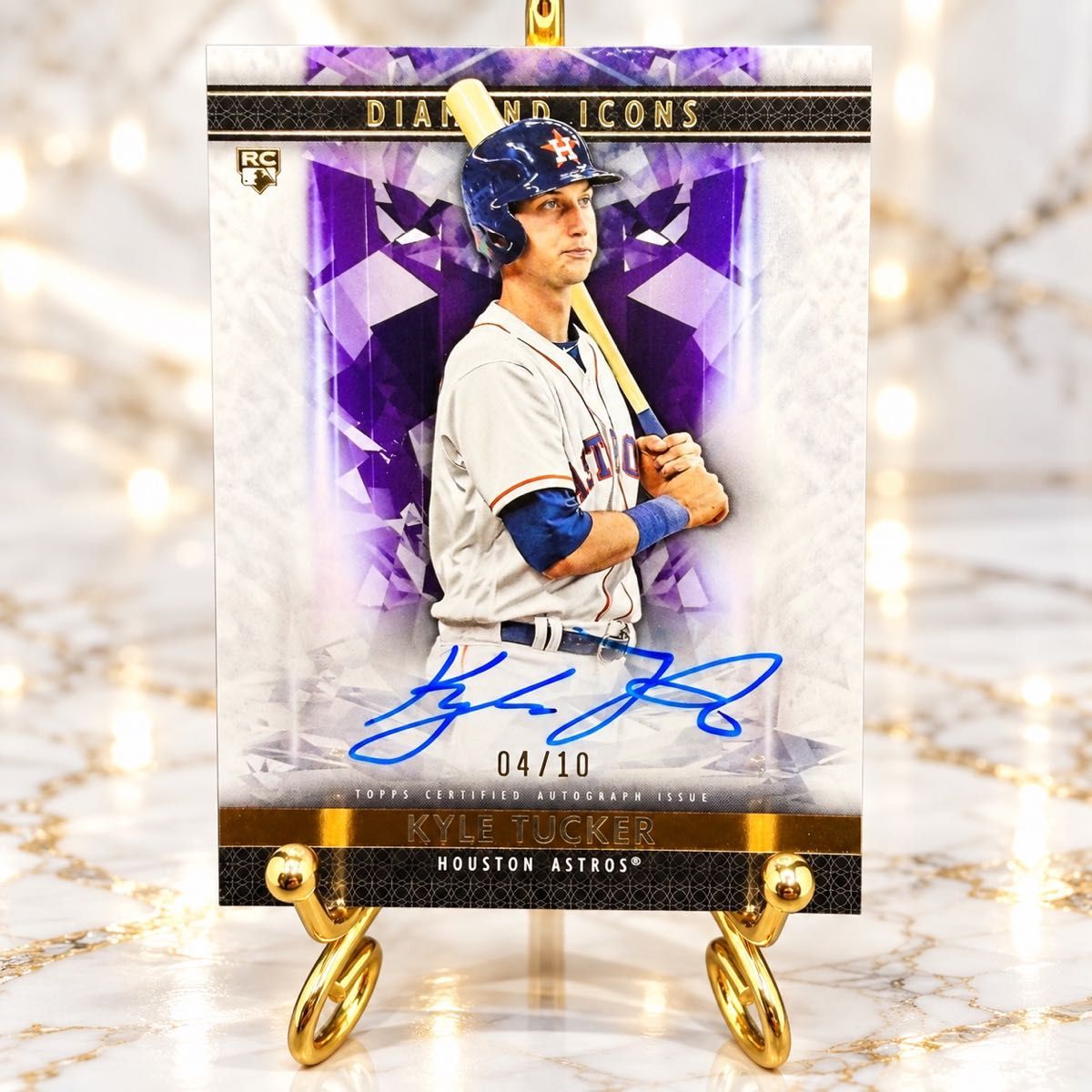 【限定10张】凯尔 · 塔克Topps Diamond Icons亲笔签名新卡RC