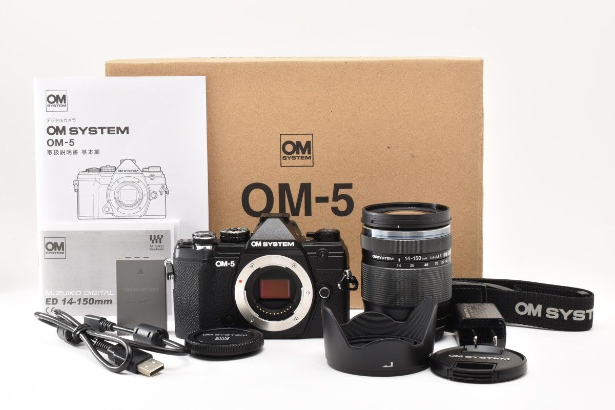 ★ほぼ新品★OM SYSTEM OM-5 14-150mm II レンズキット<ショット数698回>★A321K #107