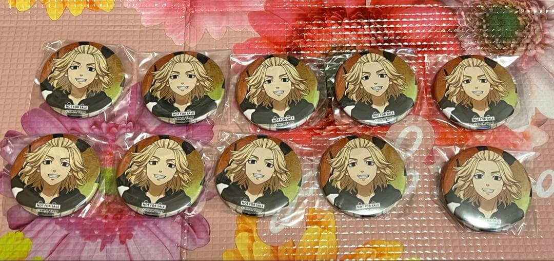 Tokyo Revengers Manjiro Sano Can Badge 10-Pack Set Hang Out