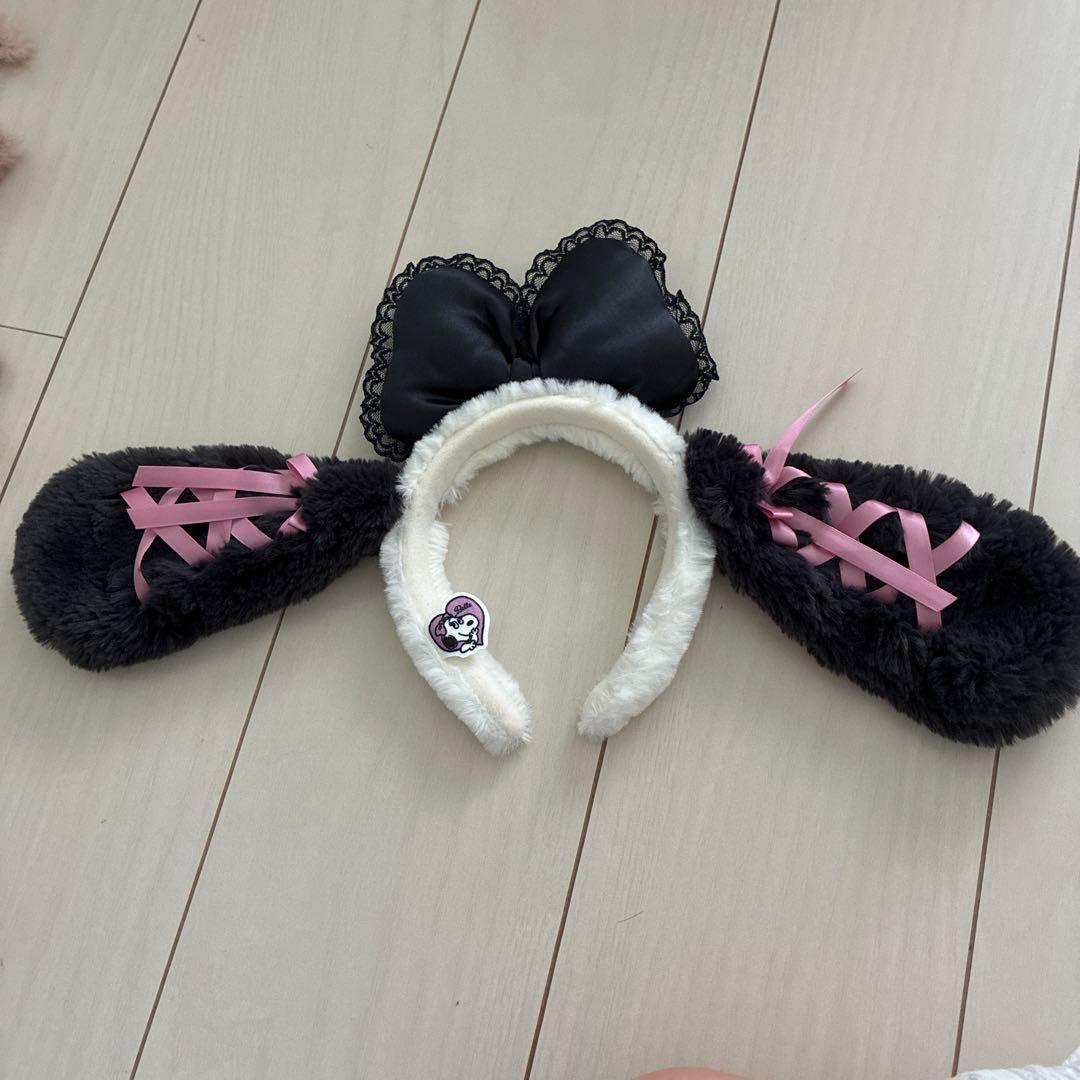 USJ 发箍 黑色 粉色