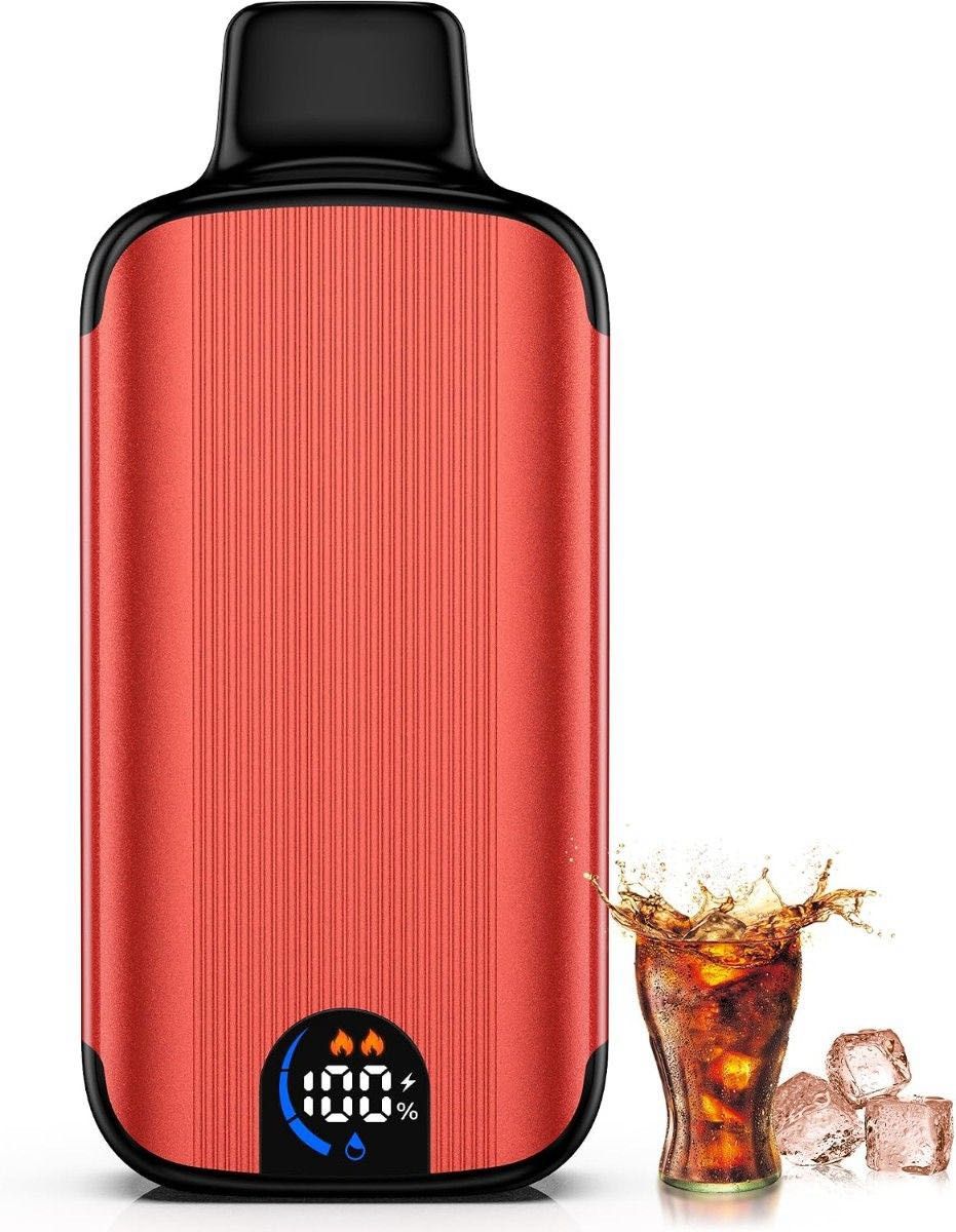 ARASHI电子香烟一次性贝普冰可乐底盘18,000次可吸引禁烟馅饼vape携带