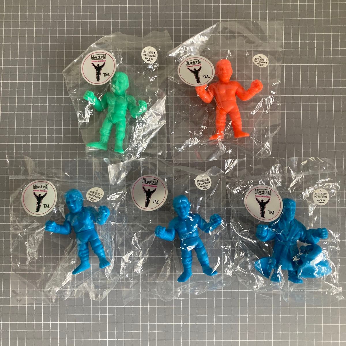 Wrestler Fighter Eraser Keshigomu Figure Shikashigomu Doll Combat Sports Pro Wrestling Wrestler Bulk Sale Set Nobuhiko Takada