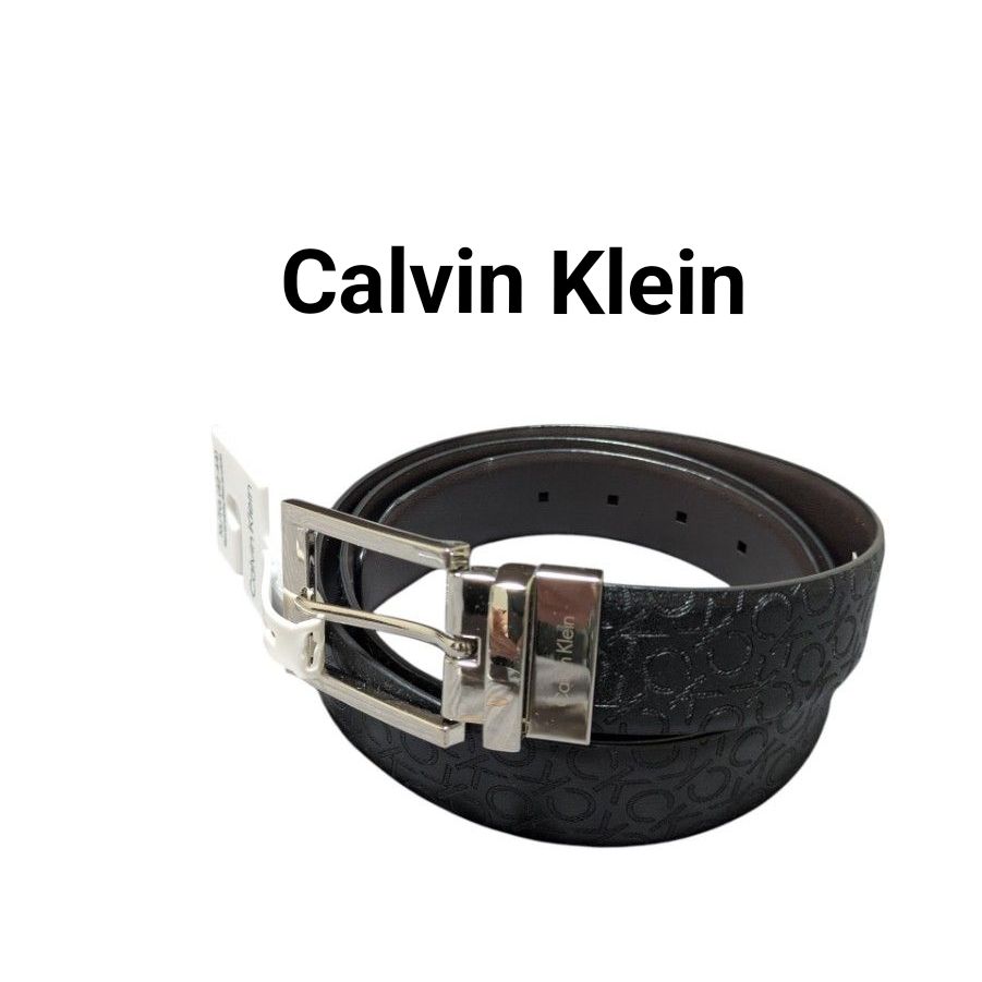 Calvin Klein 卡尔文·克莱因 双面皮革腰带 黑色