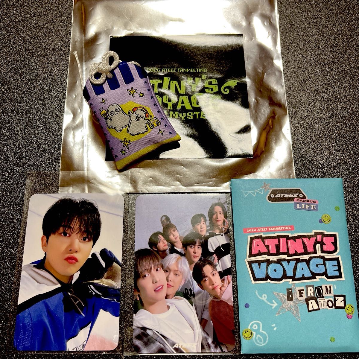 ATEEZ 小卡 2张 御守套装 ATINY'S VOYAGE 粉丝见面会