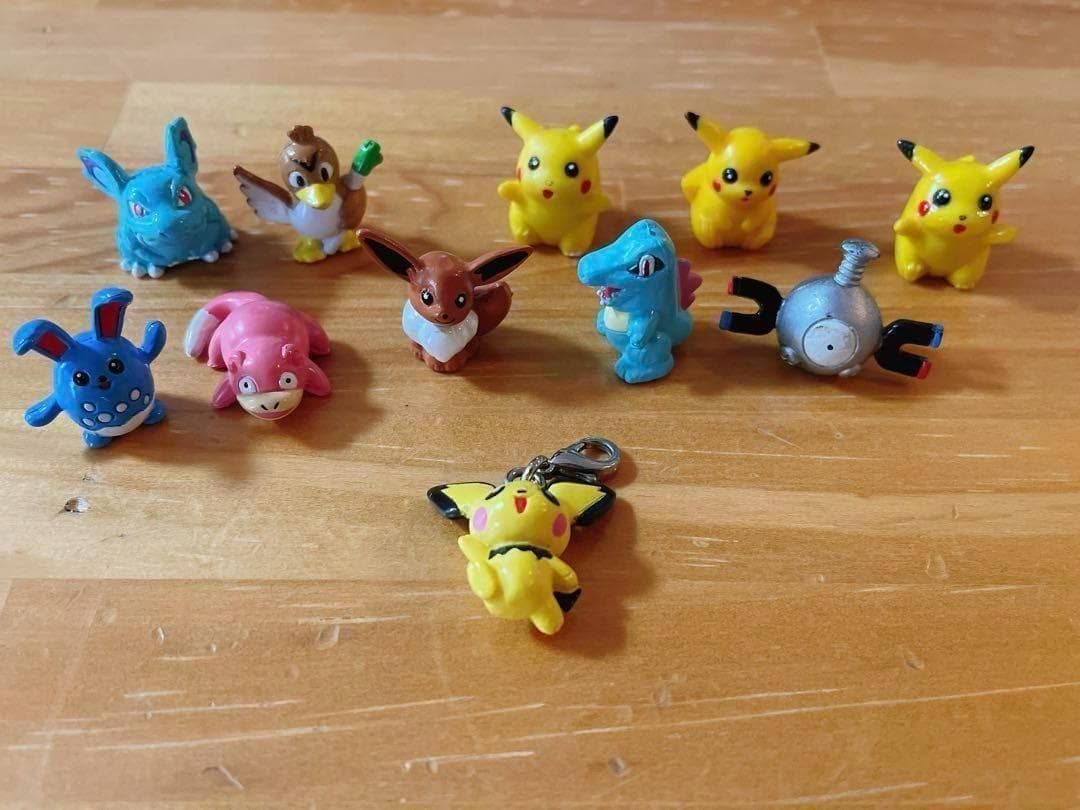 Pokemon Chibi Pokemon Model Nagatanien Mini Figure Pikachu 10 Pieces