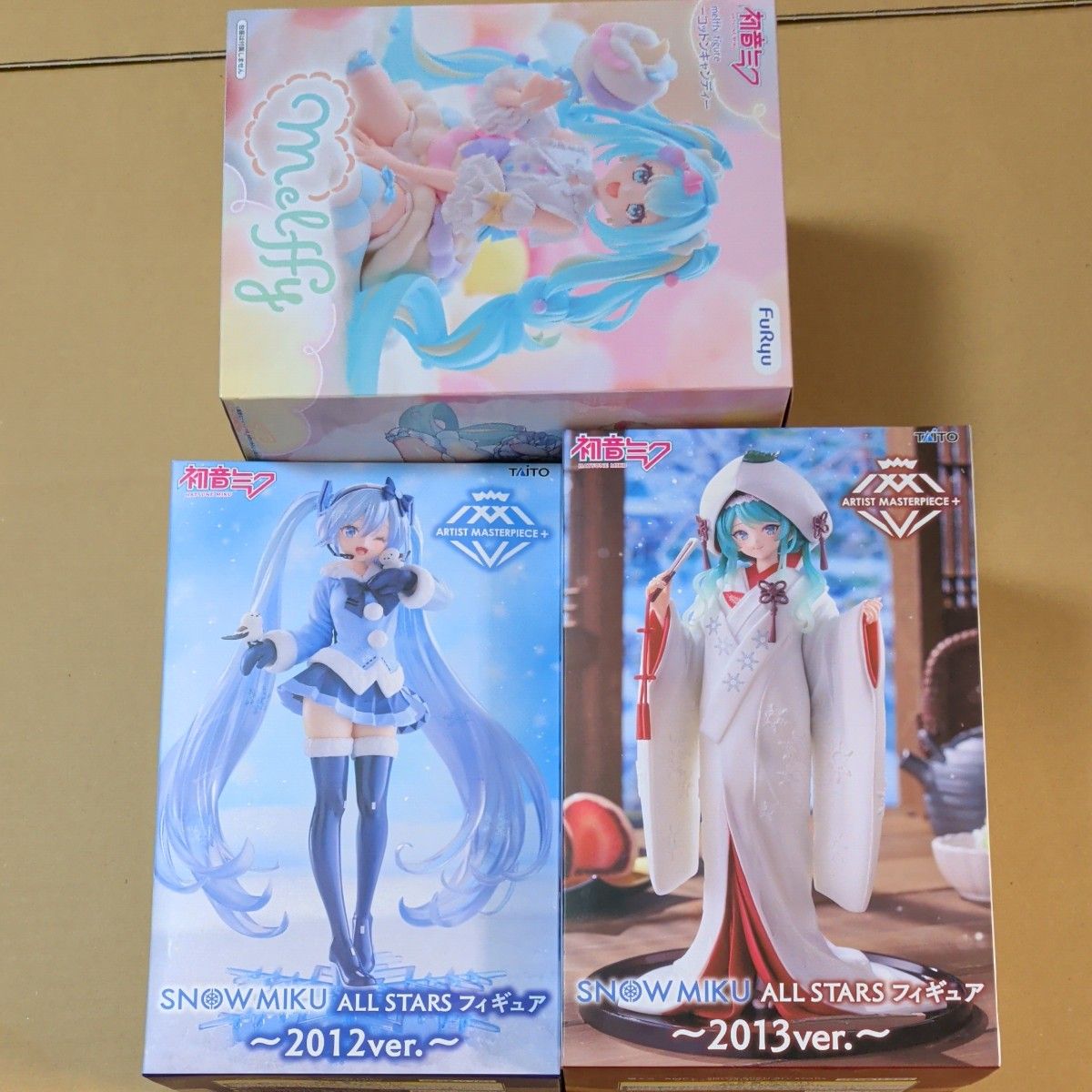 初音未来3种套装melffy棉花糖SNOW MIKU雪未来2012 2013 ver.