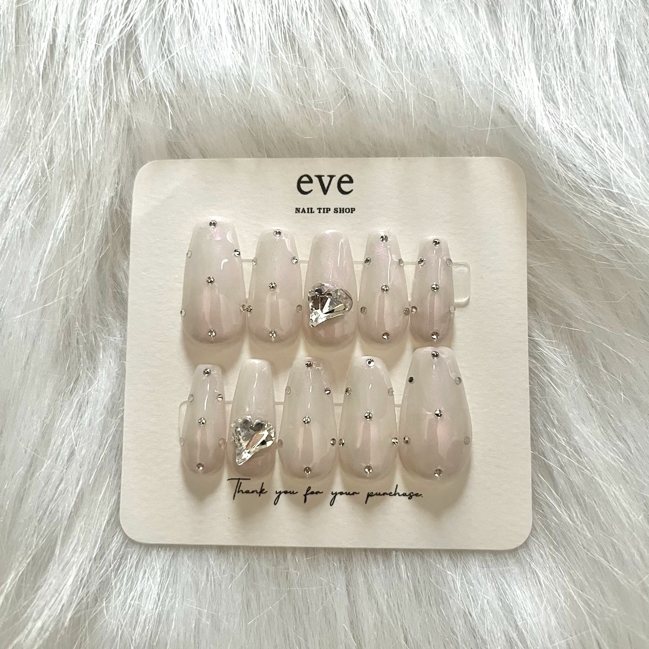 《 #1 Bestseller》White Pearl 🤍 Sparkling Dots × Glossy Pearl 🪽 Nail Tips French Girly Korean Ribbon One-Horn Quantity Production Type Support Activity Smooth Snacky Style Dots White Gal